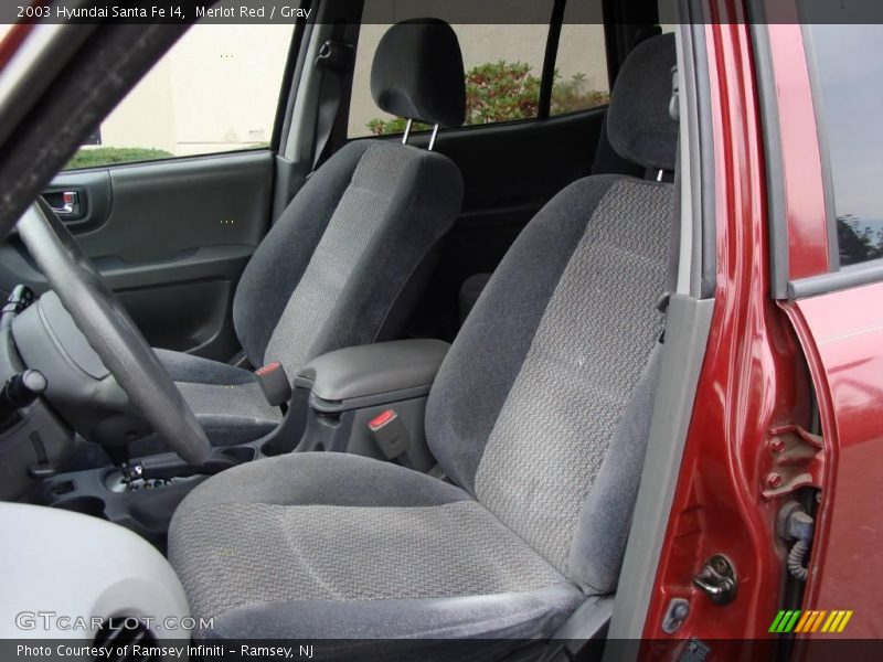 Merlot Red / Gray 2003 Hyundai Santa Fe I4