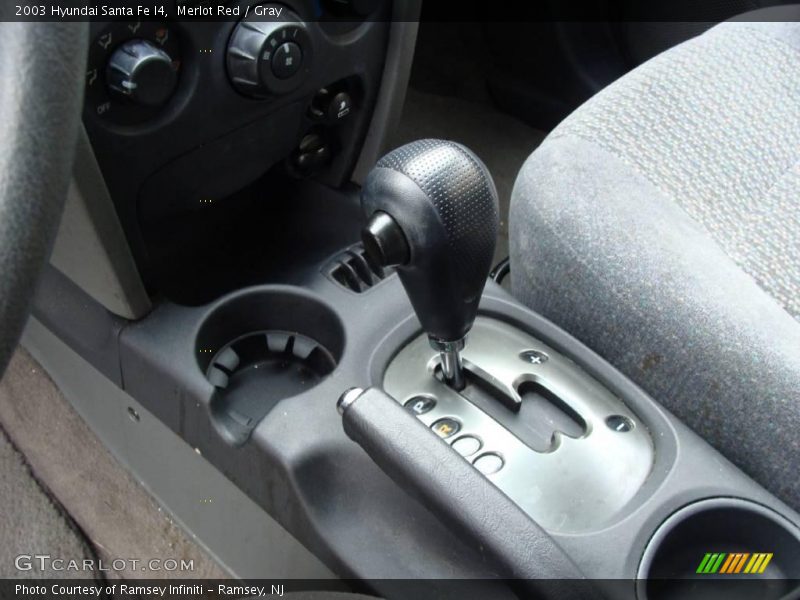 Merlot Red / Gray 2003 Hyundai Santa Fe I4