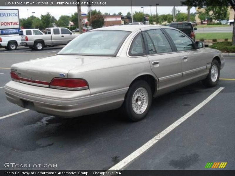 Pumice Beige Metallic / Beige 1994 Ford Crown Victoria LX