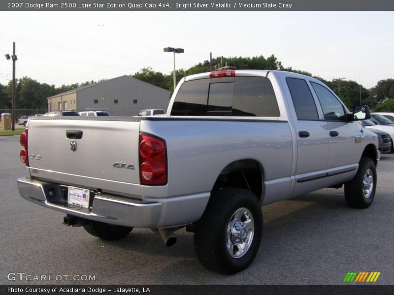 Bright Silver Metallic / Medium Slate Gray 2007 Dodge Ram 2500 Lone Star Edition Quad Cab 4x4