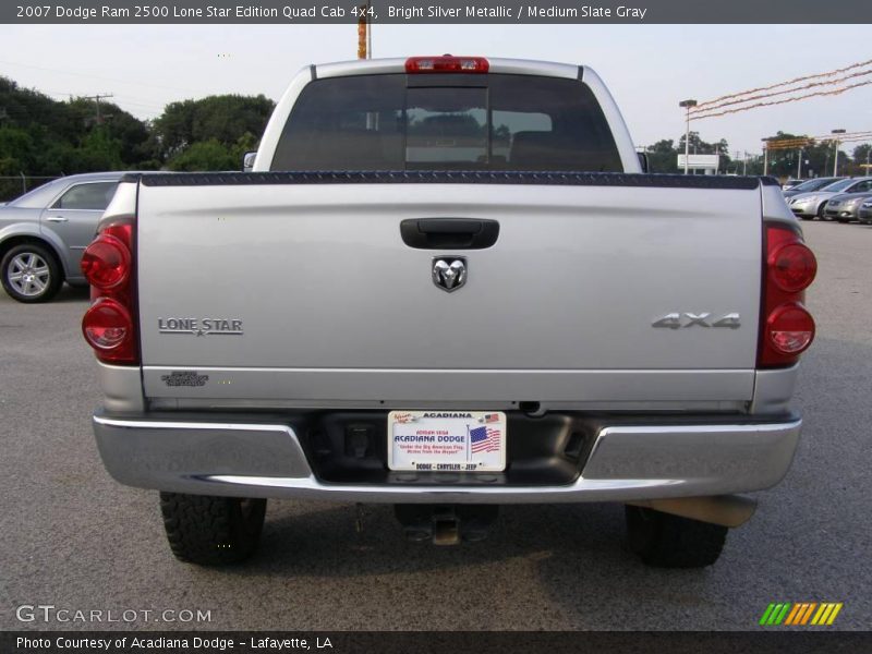 Bright Silver Metallic / Medium Slate Gray 2007 Dodge Ram 2500 Lone Star Edition Quad Cab 4x4