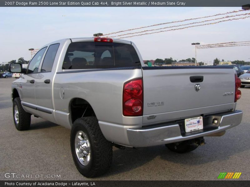 Bright Silver Metallic / Medium Slate Gray 2007 Dodge Ram 2500 Lone Star Edition Quad Cab 4x4