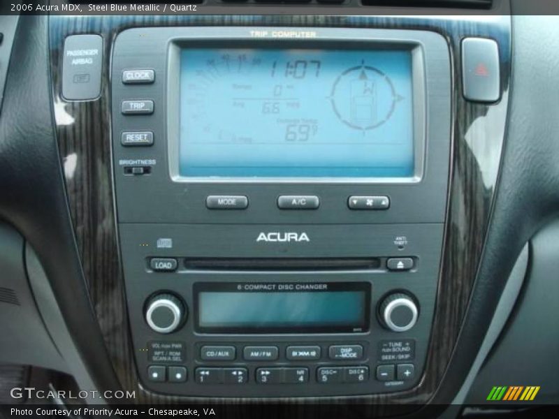 Steel Blue Metallic / Quartz 2006 Acura MDX
