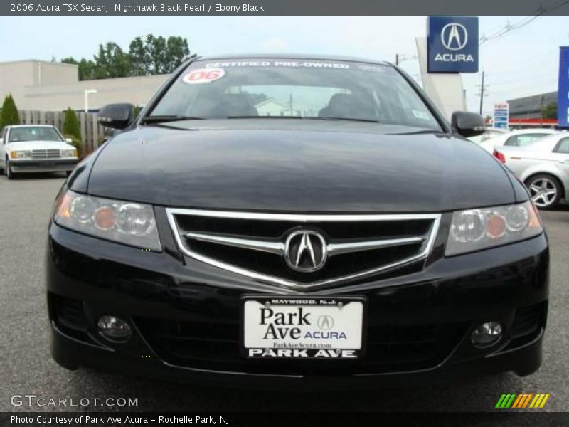 Nighthawk Black Pearl / Ebony Black 2006 Acura TSX Sedan