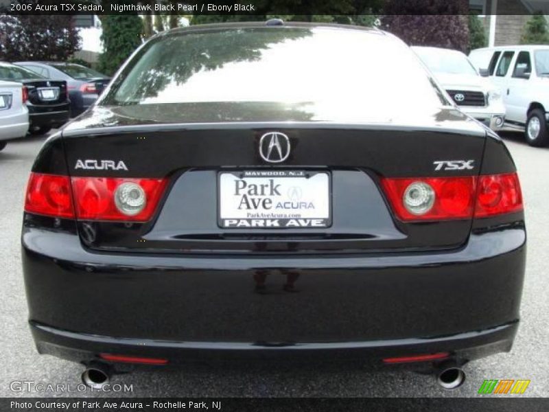 Nighthawk Black Pearl / Ebony Black 2006 Acura TSX Sedan