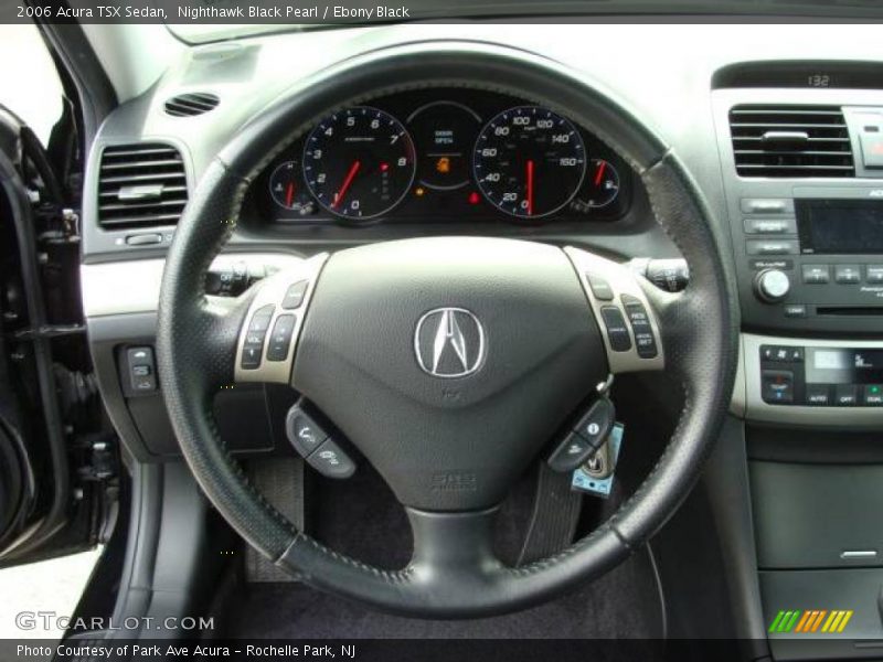 Nighthawk Black Pearl / Ebony Black 2006 Acura TSX Sedan
