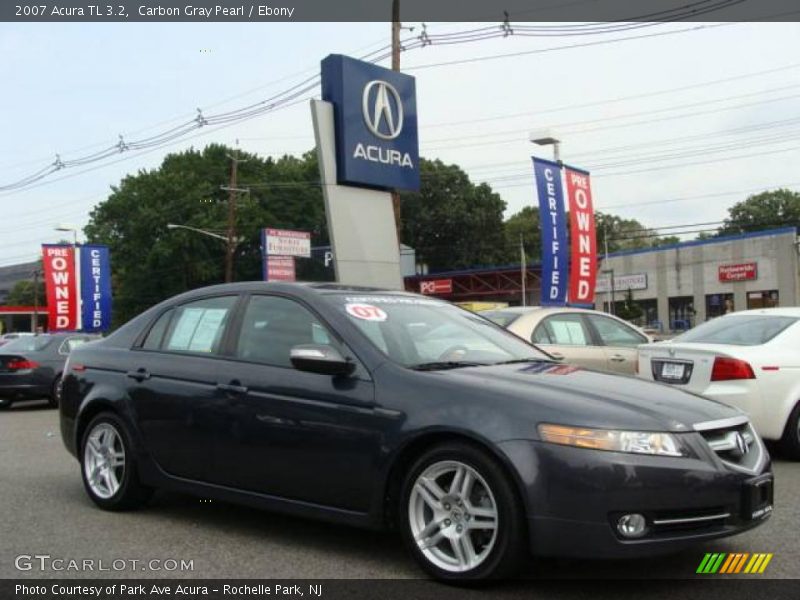 Carbon Gray Pearl / Ebony 2007 Acura TL 3.2