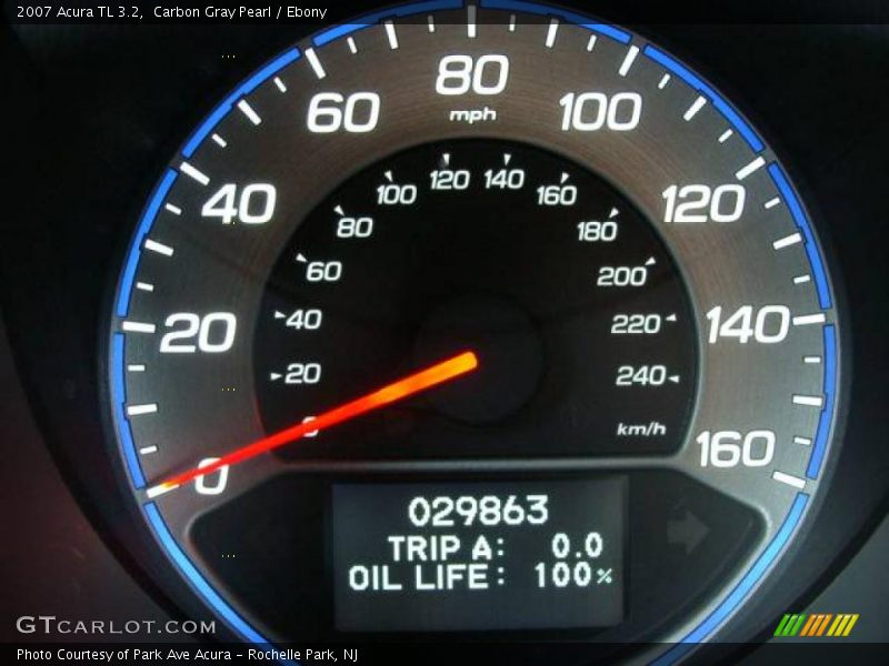 Carbon Gray Pearl / Ebony 2007 Acura TL 3.2