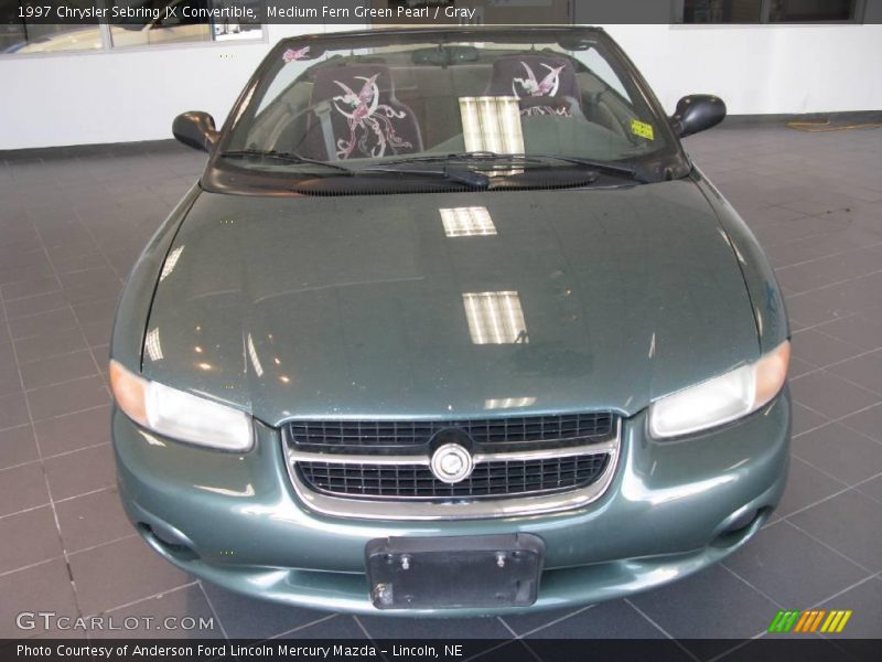 Medium Fern Green Pearl / Gray 1997 Chrysler Sebring JX Convertible