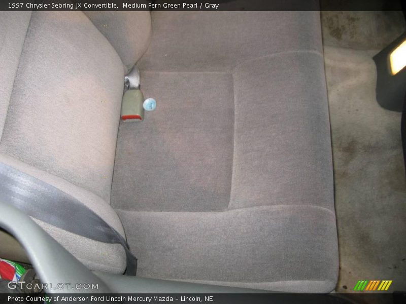 Medium Fern Green Pearl / Gray 1997 Chrysler Sebring JX Convertible