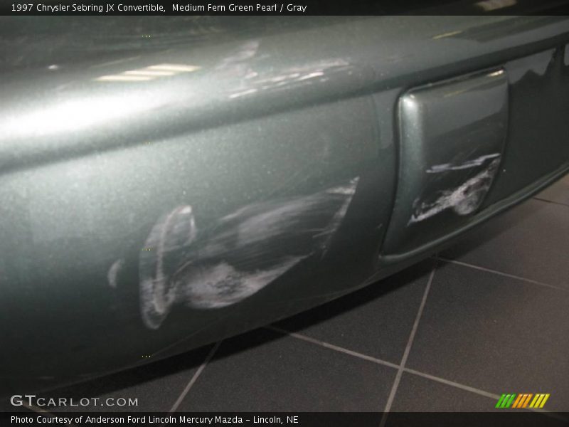 Medium Fern Green Pearl / Gray 1997 Chrysler Sebring JX Convertible