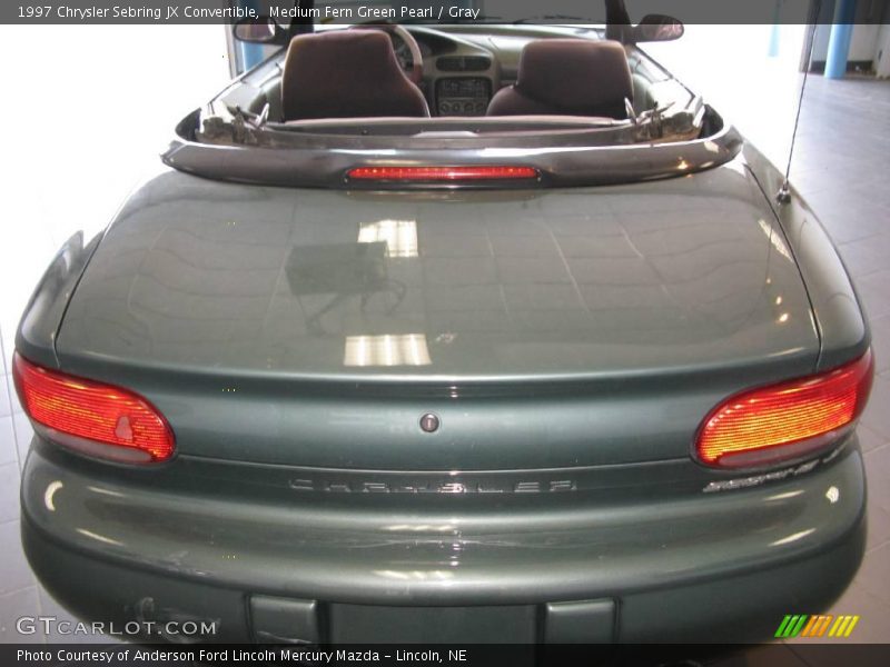 Medium Fern Green Pearl / Gray 1997 Chrysler Sebring JX Convertible