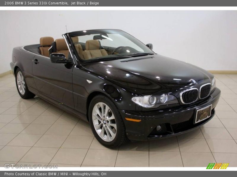 Jet Black / Beige 2006 BMW 3 Series 330i Convertible