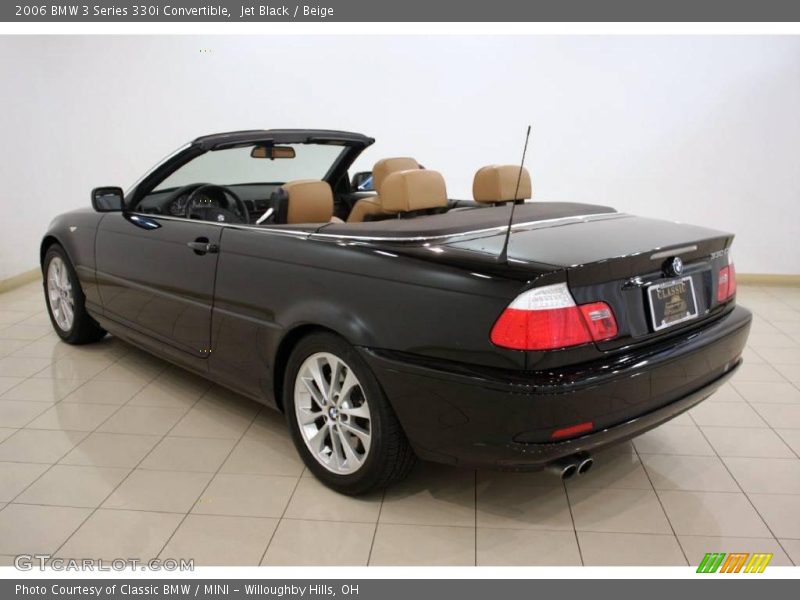 Jet Black / Beige 2006 BMW 3 Series 330i Convertible