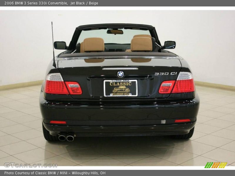 Jet Black / Beige 2006 BMW 3 Series 330i Convertible