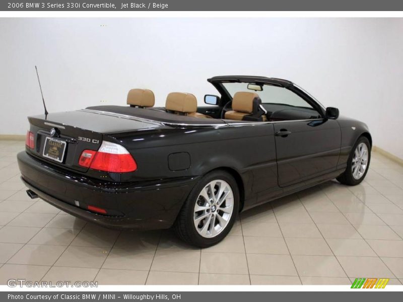 Jet Black / Beige 2006 BMW 3 Series 330i Convertible