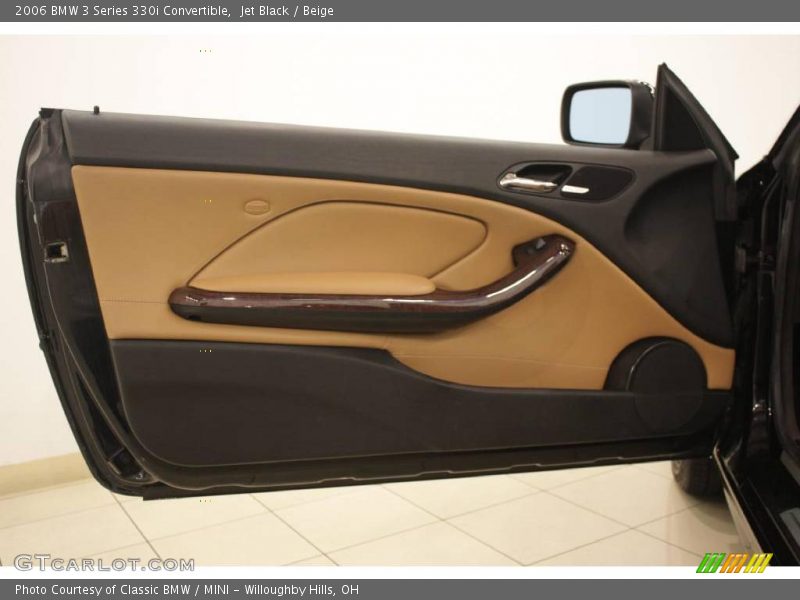 Jet Black / Beige 2006 BMW 3 Series 330i Convertible