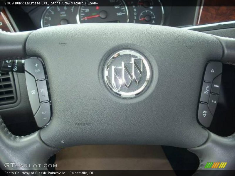 Stone Gray Metallic / Ebony 2009 Buick LaCrosse CXL