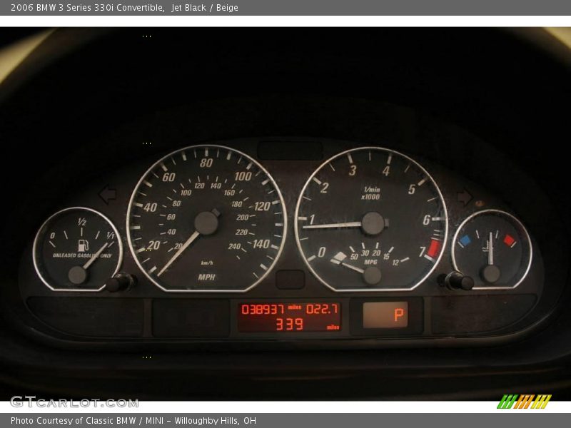 Jet Black / Beige 2006 BMW 3 Series 330i Convertible