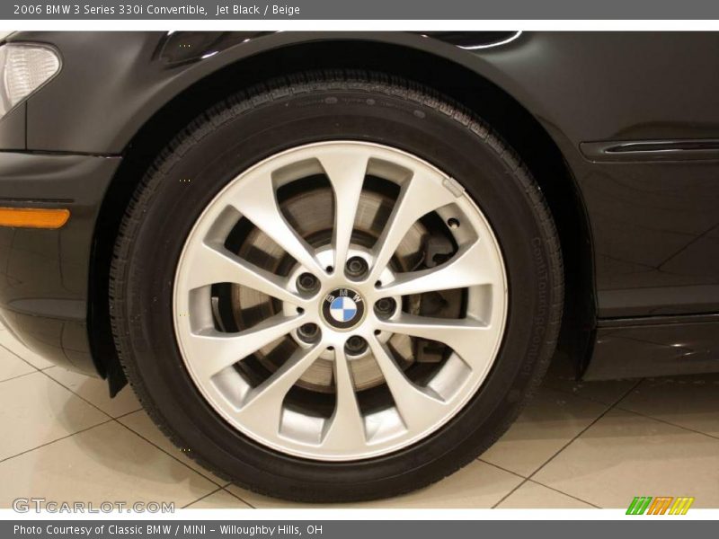 Jet Black / Beige 2006 BMW 3 Series 330i Convertible