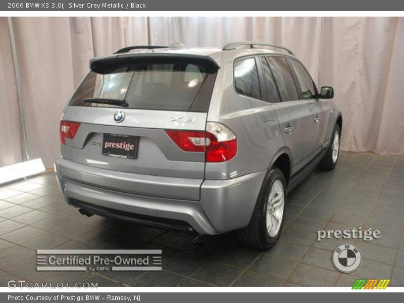 Silver Grey Metallic / Black 2006 BMW X3 3.0i