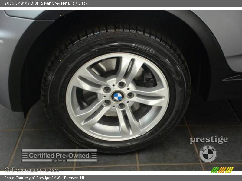 Silver Grey Metallic / Black 2006 BMW X3 3.0i