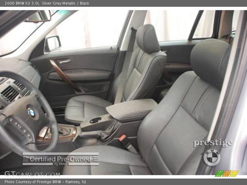 Silver Grey Metallic / Black 2006 BMW X3 3.0i