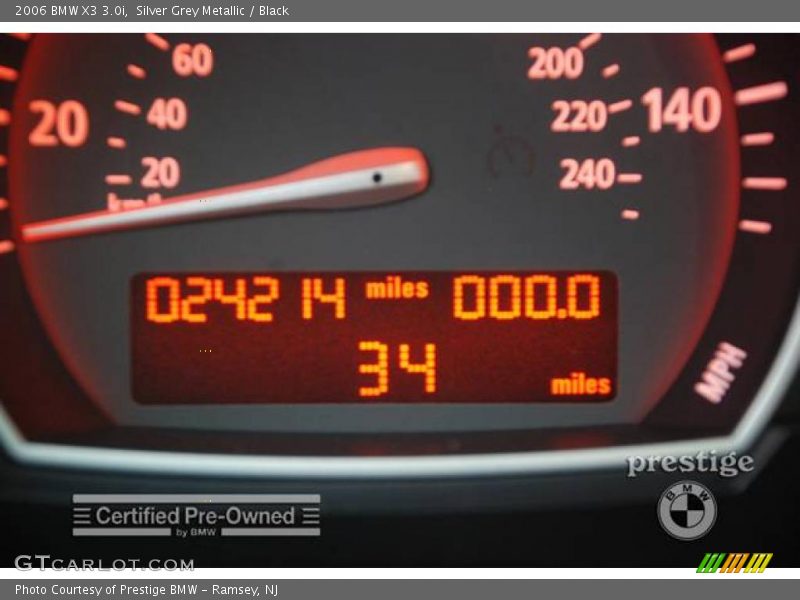 Silver Grey Metallic / Black 2006 BMW X3 3.0i
