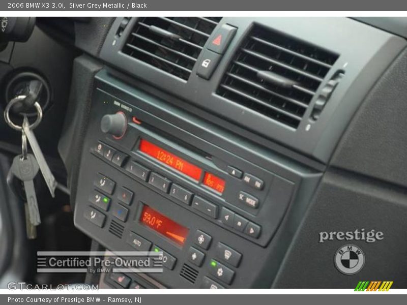 Silver Grey Metallic / Black 2006 BMW X3 3.0i