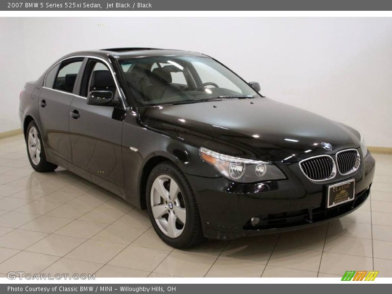 Jet Black / Black 2007 BMW 5 Series 525xi Sedan