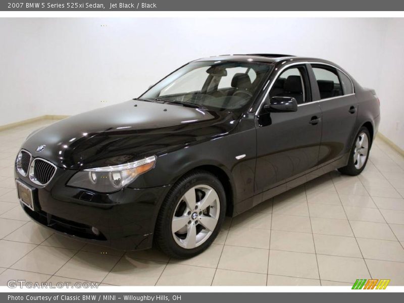 Jet Black / Black 2007 BMW 5 Series 525xi Sedan