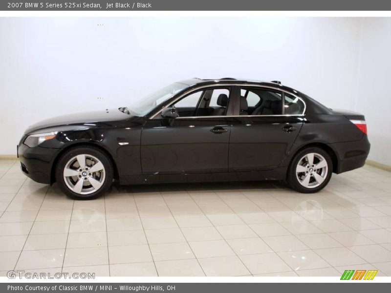 Jet Black / Black 2007 BMW 5 Series 525xi Sedan