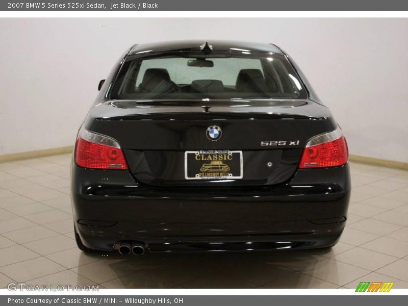 Jet Black / Black 2007 BMW 5 Series 525xi Sedan