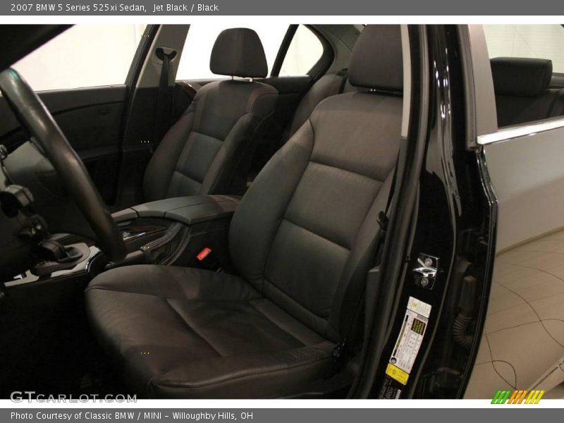 Jet Black / Black 2007 BMW 5 Series 525xi Sedan