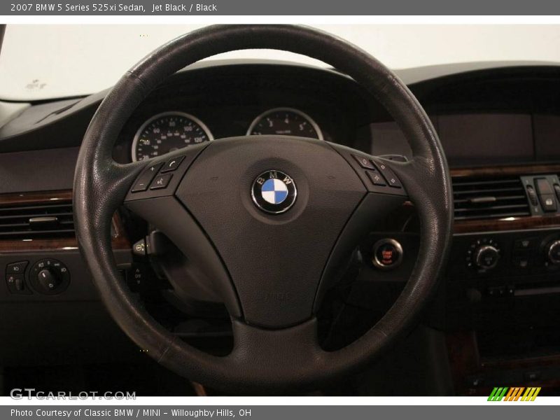 Jet Black / Black 2007 BMW 5 Series 525xi Sedan