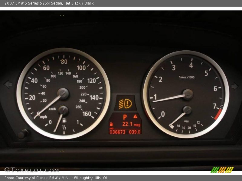 Jet Black / Black 2007 BMW 5 Series 525xi Sedan