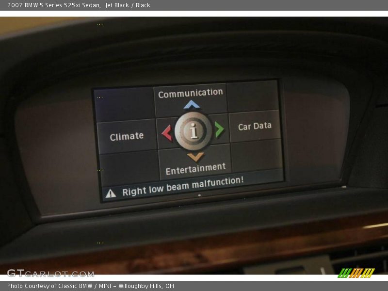 Jet Black / Black 2007 BMW 5 Series 525xi Sedan