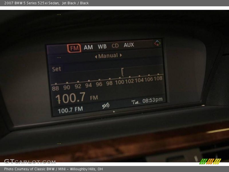 Jet Black / Black 2007 BMW 5 Series 525xi Sedan