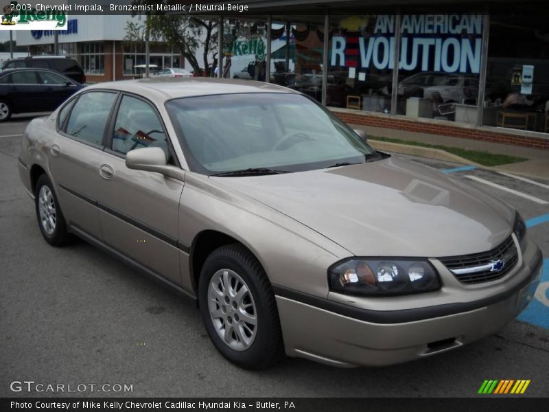 Bronzemist Metallic / Neutral Beige 2003 Chevrolet Impala