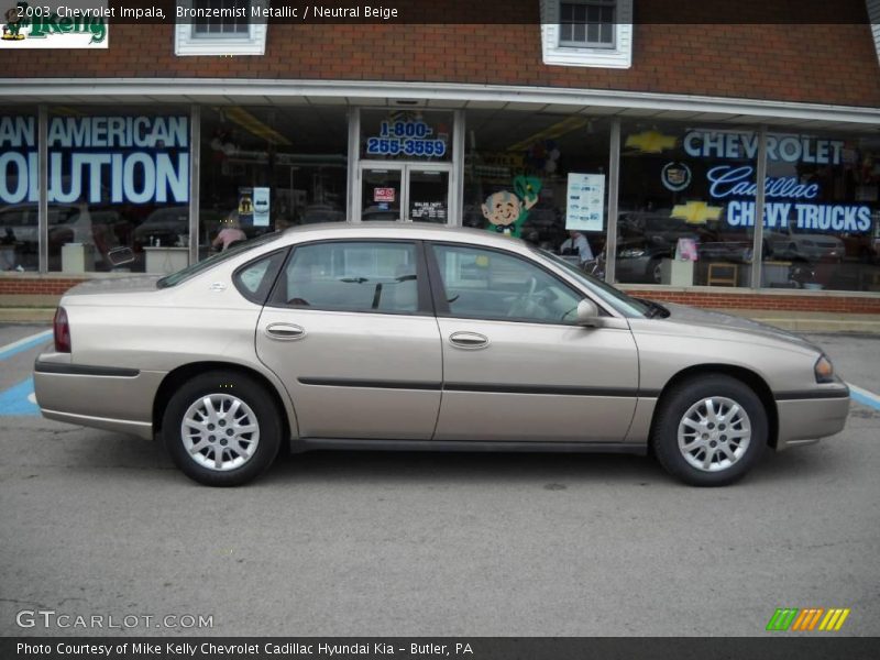 Bronzemist Metallic / Neutral Beige 2003 Chevrolet Impala