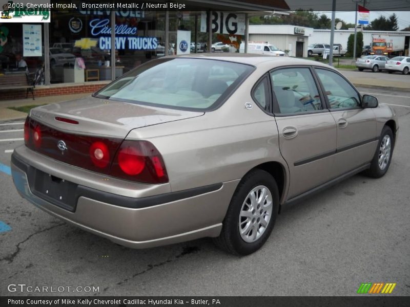 Bronzemist Metallic / Neutral Beige 2003 Chevrolet Impala