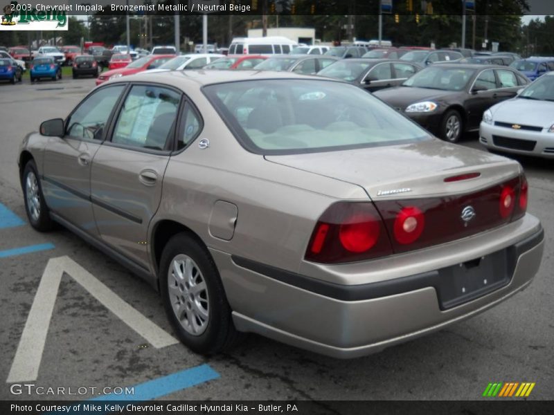 Bronzemist Metallic / Neutral Beige 2003 Chevrolet Impala