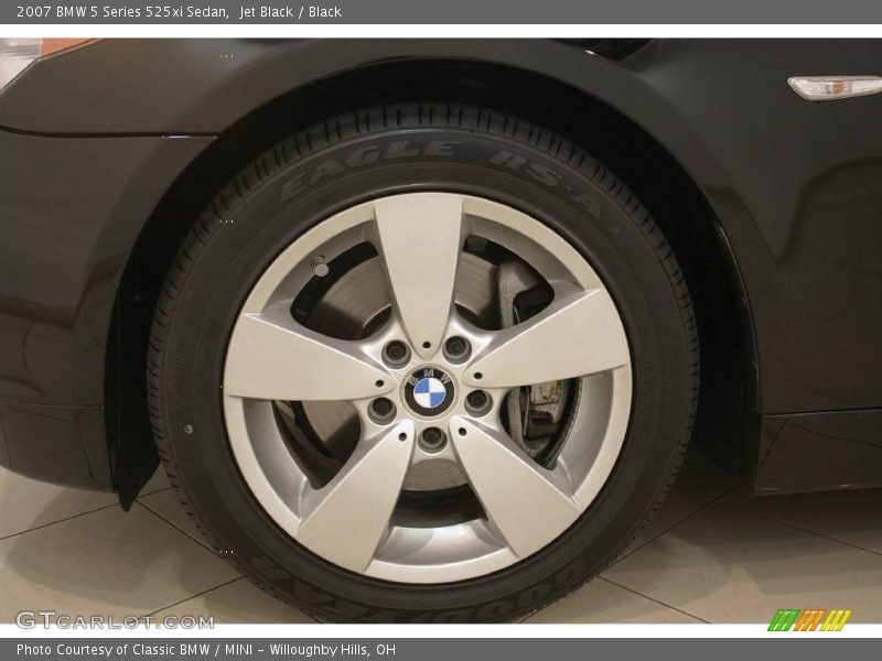 Jet Black / Black 2007 BMW 5 Series 525xi Sedan