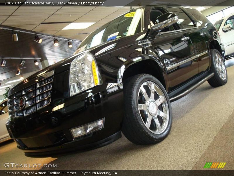 Black Raven / Ebony/Ebony 2007 Cadillac Escalade AWD