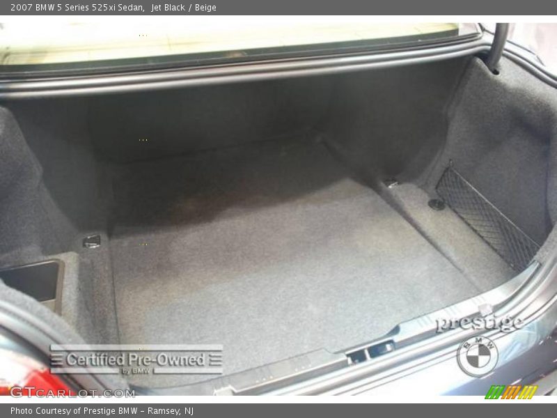 Jet Black / Beige 2007 BMW 5 Series 525xi Sedan