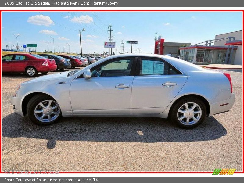 Radiant Silver / Light Titanium/Ebony 2009 Cadillac CTS Sedan