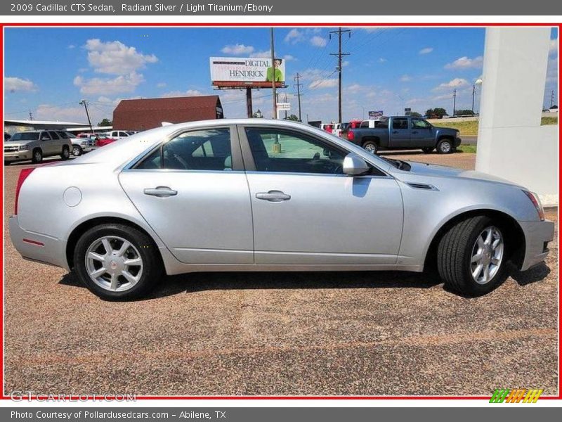 Radiant Silver / Light Titanium/Ebony 2009 Cadillac CTS Sedan