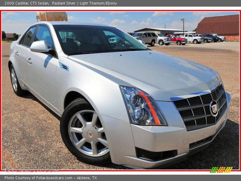 Radiant Silver / Light Titanium/Ebony 2009 Cadillac CTS Sedan
