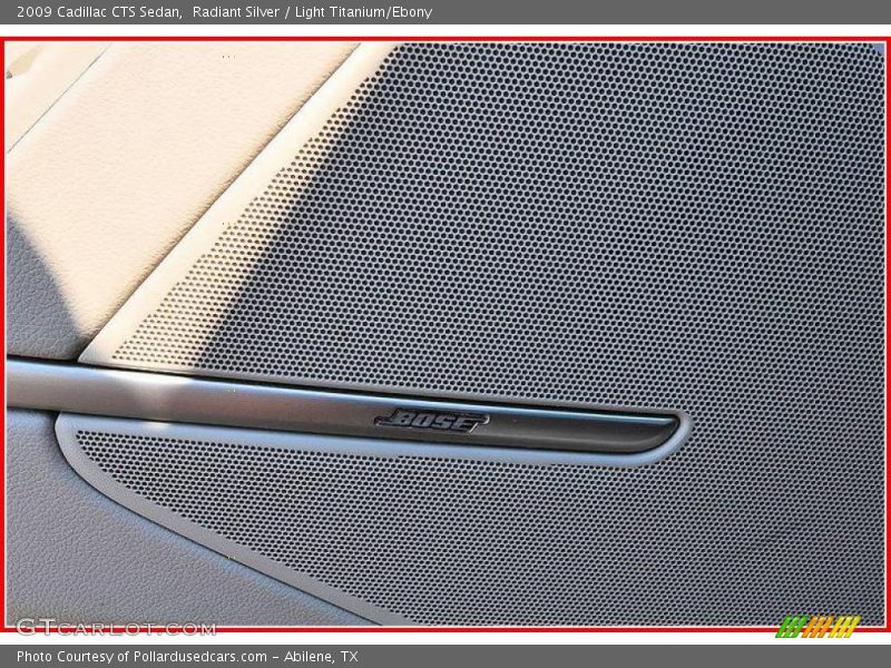 Radiant Silver / Light Titanium/Ebony 2009 Cadillac CTS Sedan