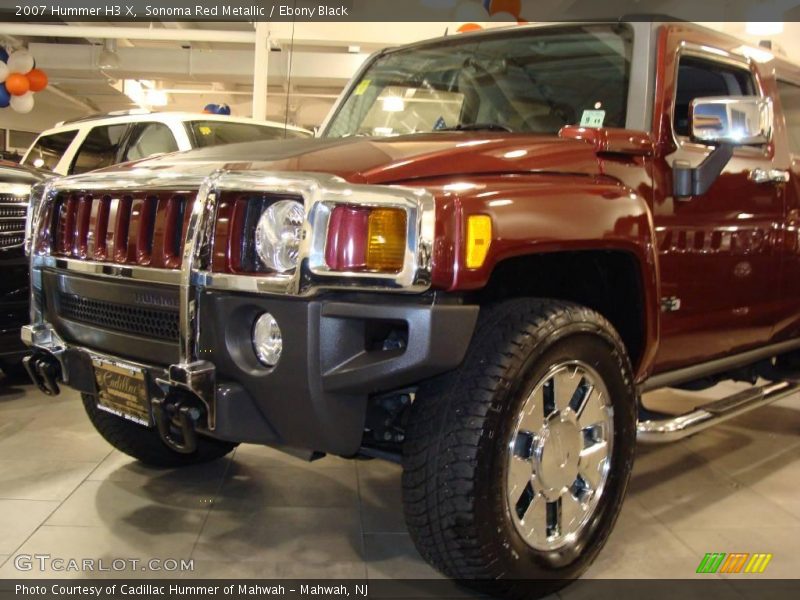 Sonoma Red Metallic / Ebony Black 2007 Hummer H3 X